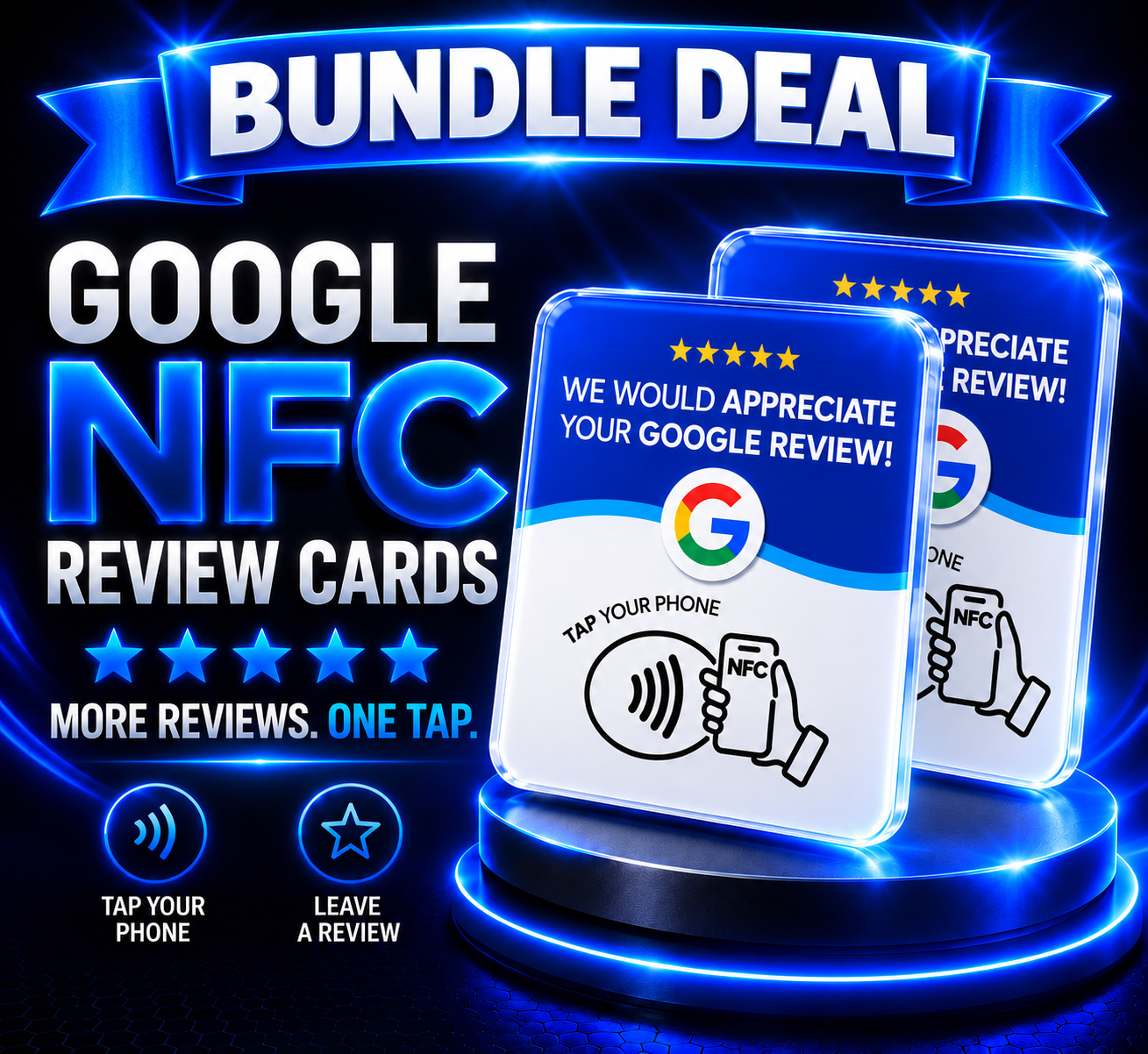 2 Google review cards